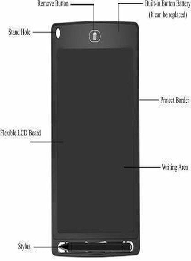 VICORP LCD Tablet 8.5 Inch | Digital Writing & Drawing Pad | Reusable Electronic Notepad with Stylus | Ultra-Thin Smart Slate for Kids & Adults | One-Touch Erase - Image 3
