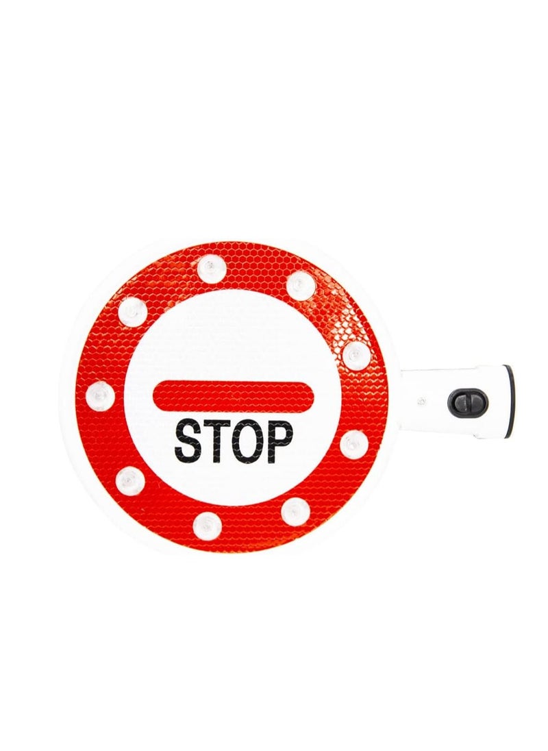 BERRY - BERRY Stop and Go Traffic Control Flashing LED Light | Handheld Bi- Directional Warning 16 LED Traffic Safety Baton | Battery Powered Safety Baton - Image 1