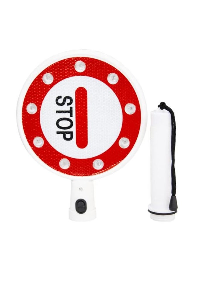 BERRY - BERRY Stop and Go Traffic Control Flashing LED Light | Handheld Bi- Directional Warning 16 LED Traffic Safety Baton | Battery Powered Safety Baton - Image 1