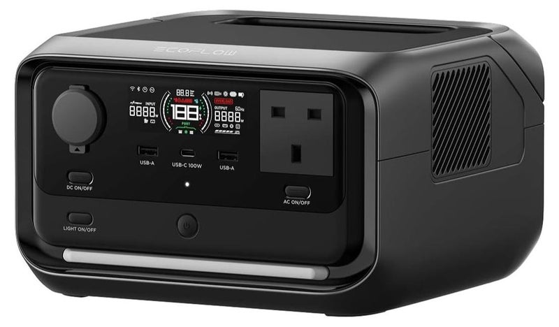 EcoFlow RIVER 3 Plus Portable Power Station – 286Wh LFP Battery, 1200W Output, 16 Hr Runtime for <100W Devices, Expandable to 858Wh, <10 ms UPS, Solar Generator for Camping & RV - Image 1