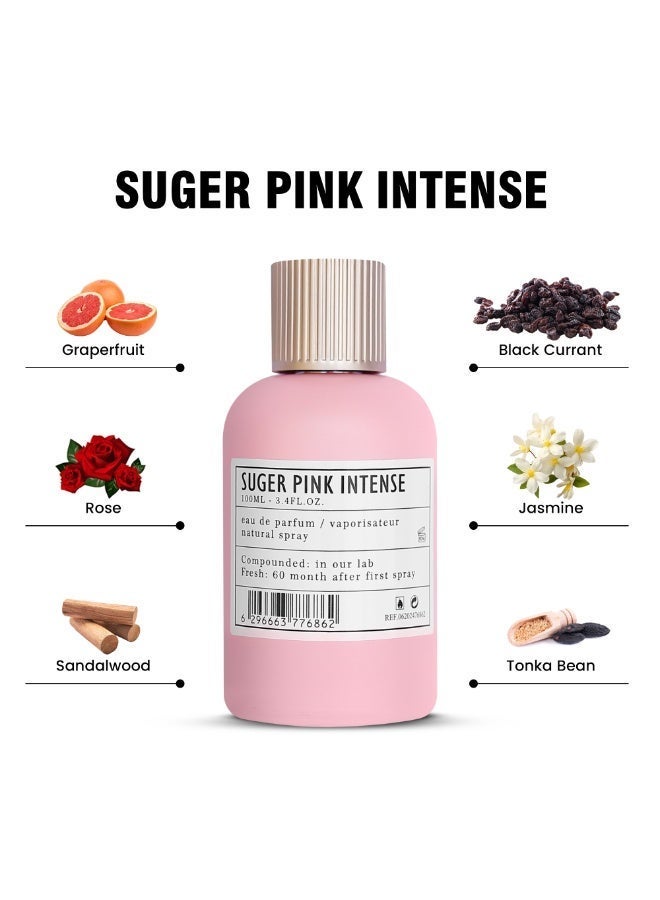AMD Perfumes Aro Fac Suger Pink Intense By AMD Perfumes Women Fragrance EDP 100ml - Image 3
