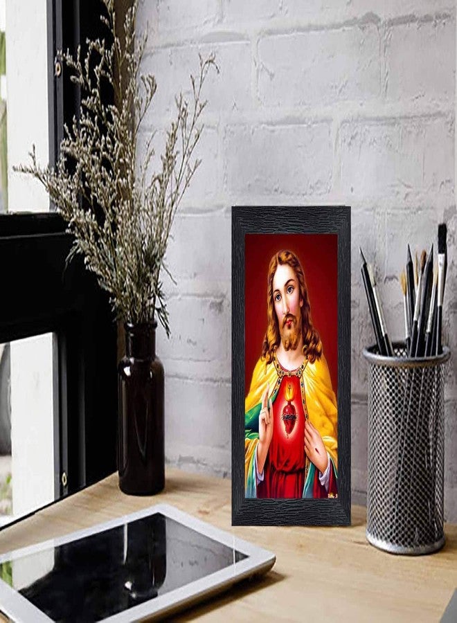 pnf Poster And Frames Jesus Wooden Photo Frame With Acrylic Sheet | For Living Room | Home Decoration Item | Best Gifting Option (8x6inch) 4046 - Image 2