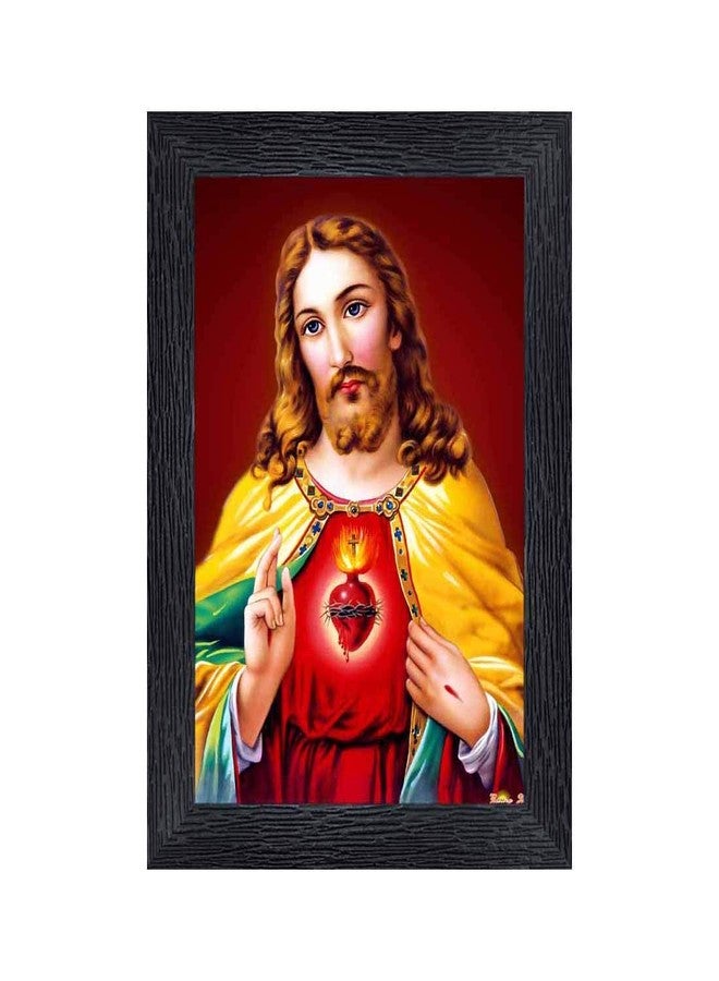 pnf Poster And Frames Jesus Wooden Photo Frame With Acrylic Sheet | For Living Room | Home Decoration Item | Best Gifting Option (8x6inch) 4046 - Image 1