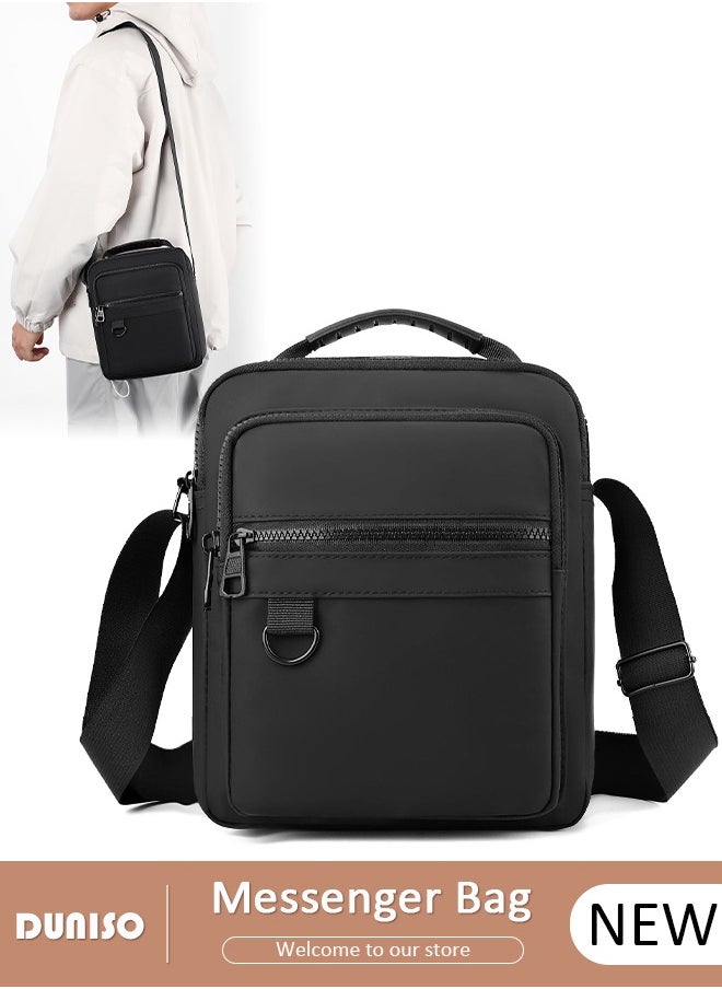 DUNISO Waterproof And Durable Messenger Bag For Men,Casual And Stylish Shoulder Crossbody Bag With Many Pocket For A Convenient Daily Life,Multipurpose And Large Capacity Shoulder Bag For Travel, Work,Sport  - Image 1