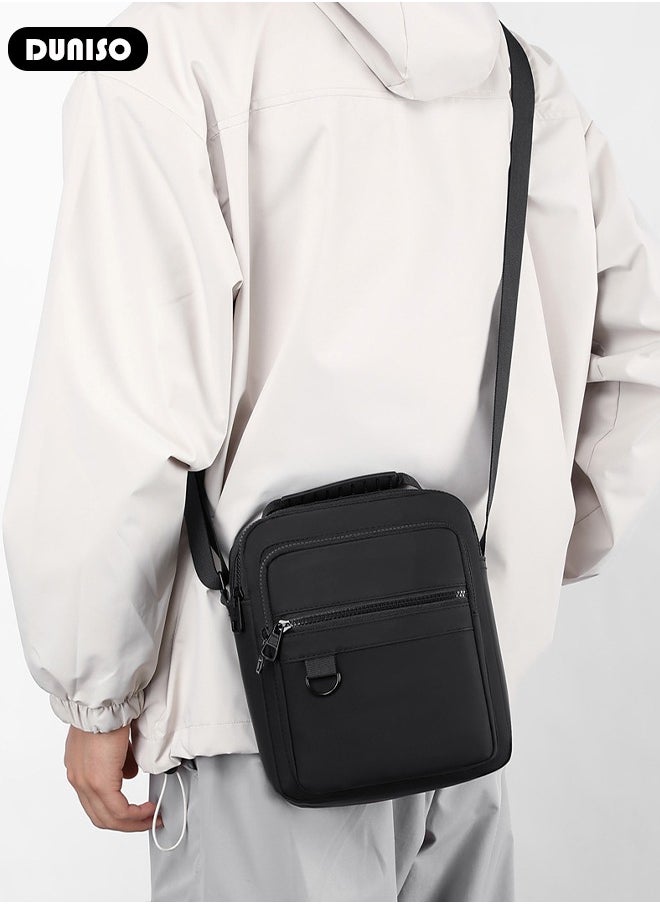 DUNISO - Waterproof And Durable Messenger Bag For Men,Casual And Stylish Shoulder Crossbody Bag With Many Pocket For A Convenient Daily Life,Multipurpose And Large Capacity Shoulder Bag For Travel, Work,Sport - Image 1
