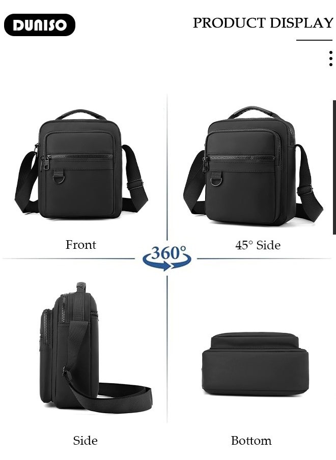 DUNISO - Waterproof And Durable Messenger Bag For Men,Casual And Stylish Shoulder Crossbody Bag With Many Pocket For A Convenient Daily Life,Multipurpose And Large Capacity Shoulder Bag For Travel, Work,Sport - Image 1