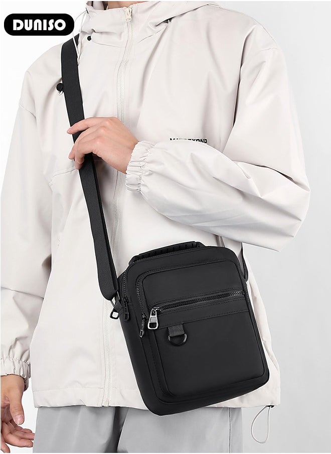 DUNISO - Waterproof And Durable Messenger Bag For Men,Casual And Stylish Shoulder Crossbody Bag With Many Pocket For A Convenient Daily Life,Multipurpose And Large Capacity Shoulder Bag For Travel, Work,Sport - Image 1