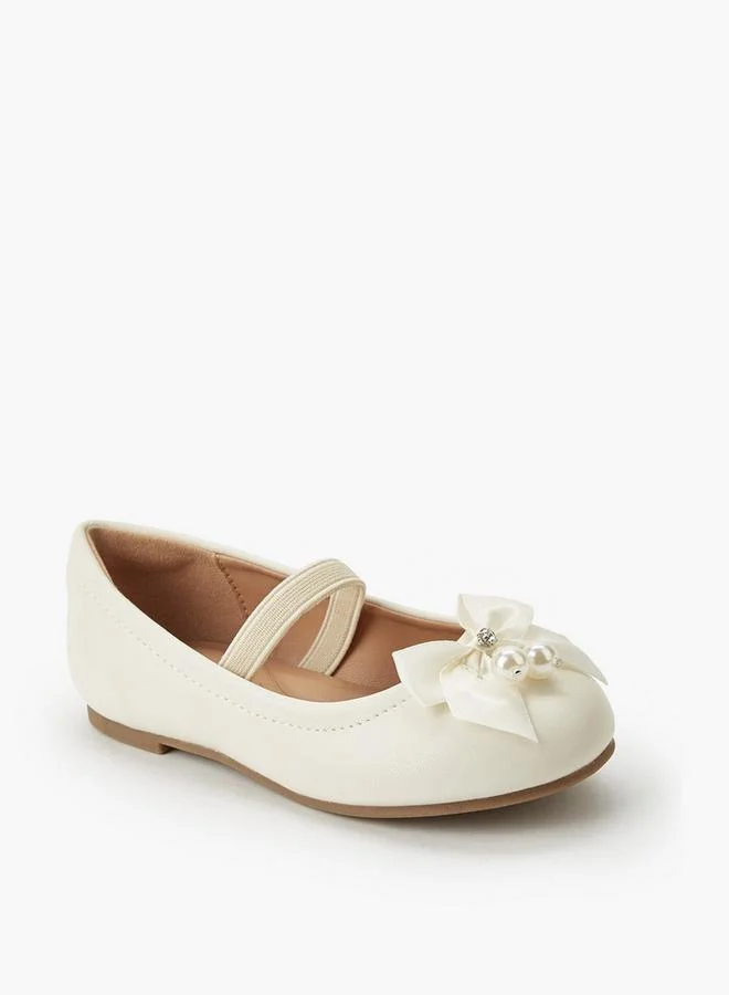 Juniors Girls Elastic Strap Ballerina Shoes