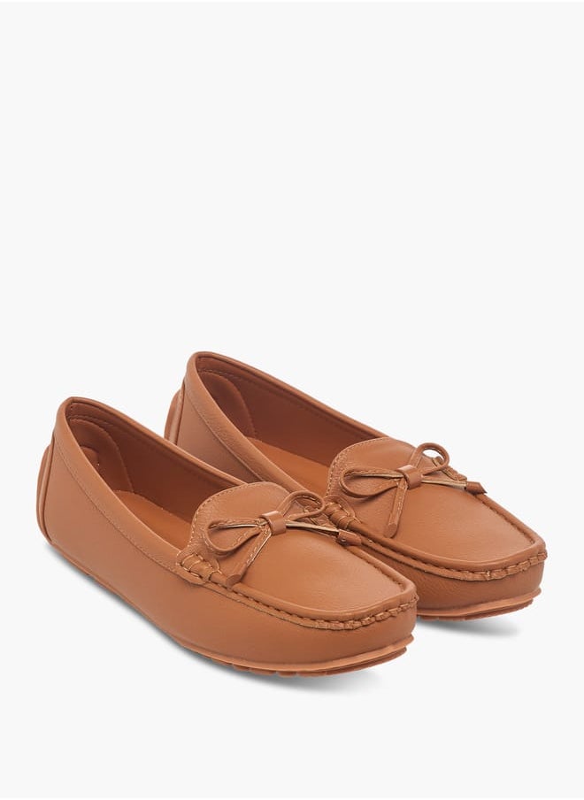 Le Confort Women's Bow Detail Slip-On Loafers  - Image 1