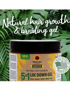 Tropic Isle Living Tropic Isle Living 5N1 Loc Down Gel 12oz | For Edges, Braids, Locs, Twists, Waves | Lasting Hold, Shine & Protected Hair Growth | Reduces Itchy Scalp | With Jamaican Black Castor Oil  - Image 4