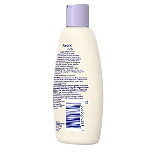 Aveeno Baby Calming Comfort Bath Lavender and Vanilla - 8 Fl Oz - Image 4