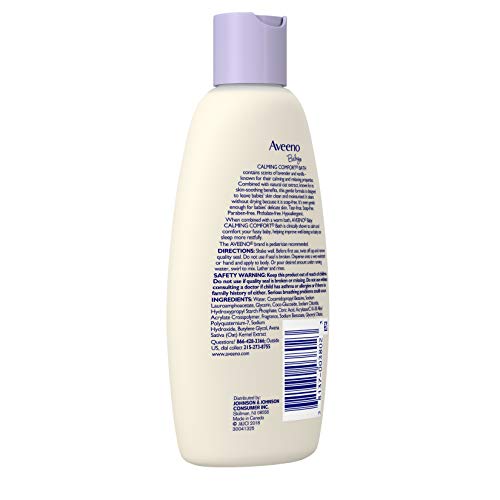 Aveeno Baby Calming Comfort Bath Lavender and Vanilla - 8 Fl Oz - Image 5