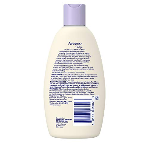 Aveeno Baby Calming Comfort Bath Lavender and Vanilla - 8 Fl Oz - Image 2