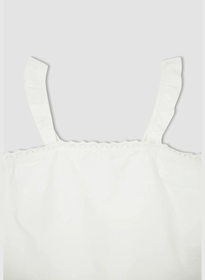DeFacto Woman Regular Fit Regular Sleeveless Homewear Woven Tops