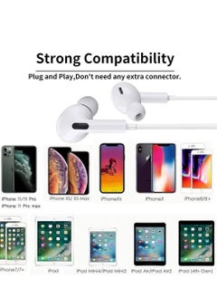 ELTRAZONE Earbuds/Headphone with Lightning Connector(Built-in Microphone & Volume Control) in-Ear Stereo Headphones Headset Compatible with iPhone14/SE/11/X/8 7-All iOS System[Apple MFi Certified]Plug and play  - Image 5
