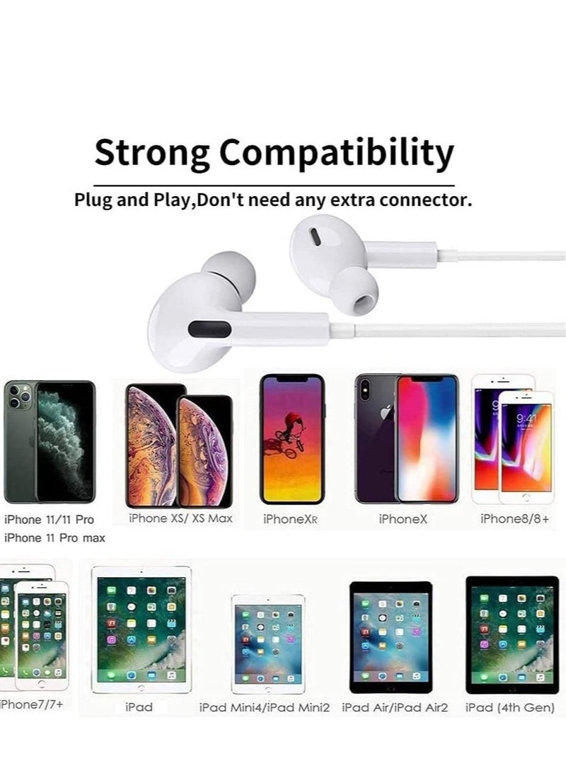 ELTRAZONE - Earbuds/Headphone with Lightning Connector(Built-in Microphone & Volume Control) in-Ear Stereo Headphones Headset Compatible with iPhone14/SE/11/X/8 7-All iOS System[Apple MFi Certified]Plug and play - Image 1