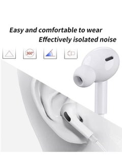 ELTRAZONE Earbuds/Headphone with Lightning Connector(Built-in Microphone & Volume Control) in-Ear Stereo Headphones Headset Compatible with iPhone14/SE/11/X/8 7-All iOS System[Apple MFi Certified]Plug and play  - Image 4