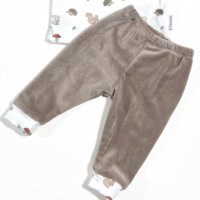 Kidzvilla Newborn Velvet Pajama Set 2PCS 96022 - Image 2