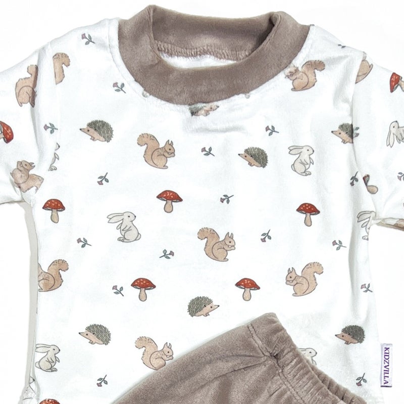 Kidzvilla Newborn Velvet Pajama Set 2PCS 96022 - Image 3