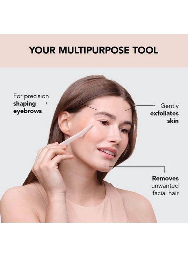 Kitsch Dermaplaning Tool Face Razor For Women Eyebrow Razor & Face Shaver For Women Facial Hair Removal For Women Facial Razors For Women Dermaplane Razor For Women Face 12 Pc (Pink) - Image 4