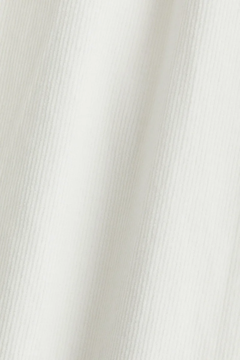 H&M Frill-trimmed cotton corduroy dress