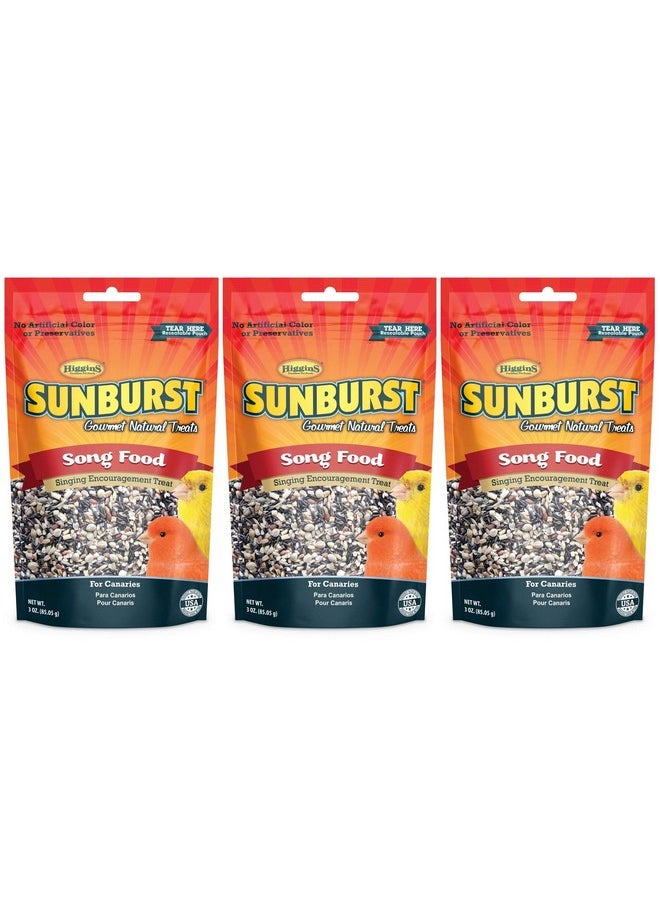 HigginS Higgins 3 Pack of Sunburst Song Food Singing Encouragement Treats for Canaries, 3 Ounces Each  - Image 1