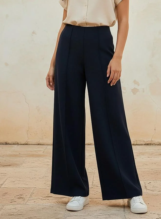 Splash FAV Smart Full Length Ponte Wide Leg Pants