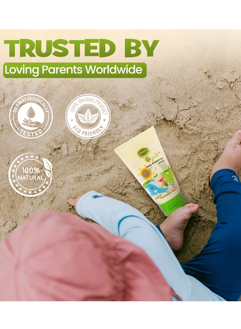 Enfant Organic Plus SPF30 Daily Protection Lotion 100ML Baby Lotion Daily Care Lotion Baby Body Lotion Formula Contain UV Fitters Help Protect The Skin Dermatologically Tested - Image 5