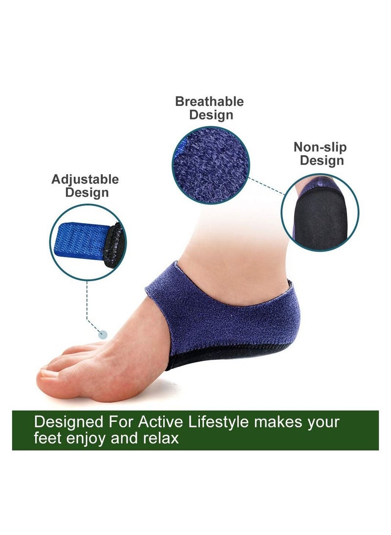SYOSI Plantar Fasciitis Socks with Arch Support, 2PCS Heel Ankle Brace, Foot Care Compression Sleeve, Heel Protectors Heel Pads Cushion - Heel Spur -Tendinitis- Cracked Heelsfor Relieving Heel Pain  - Image 2