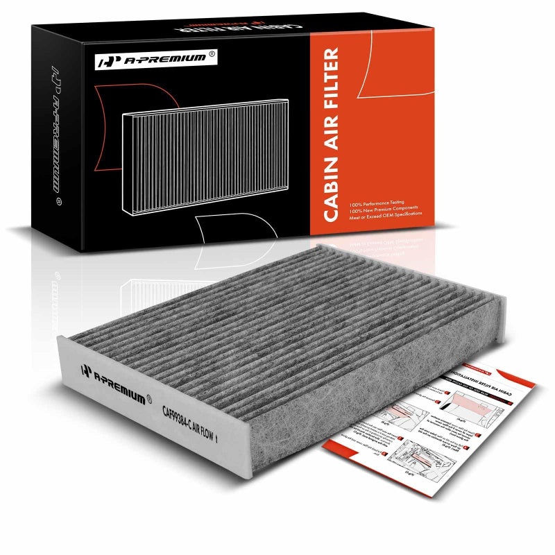 A-Premium A-Premium Cabin Air Filter with Activated Carbon Compatible with Nissan Rogue 2014-2020, Rogue Sport 2017-2022, Qashqai 2017-2022, Replace# 27277-4BA0A  - Image 1