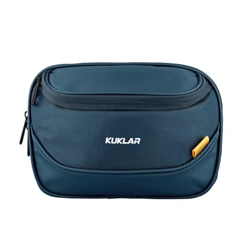 KUKLAR Travel Waist Bag Money Organizer Waterproof Mobile Pouch with Multi-Compartments Portable Cosmetic & Passport Pouch for Men & Women(Peacock) - Image 1