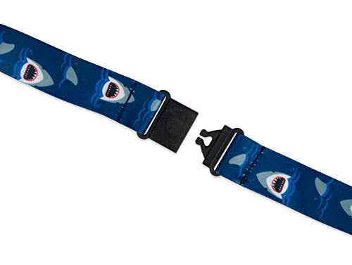 Limeloot Shark Jaws Premium Lanyard with Breakaway, Release Buckle, and Flat Ring - Image 3