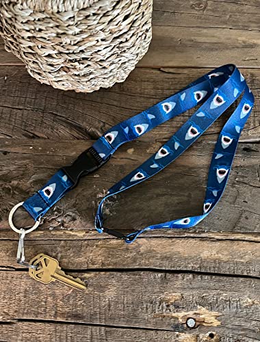 Limeloot Shark Jaws Premium Lanyard with Breakaway, Release Buckle, and Flat Ring - Image 4