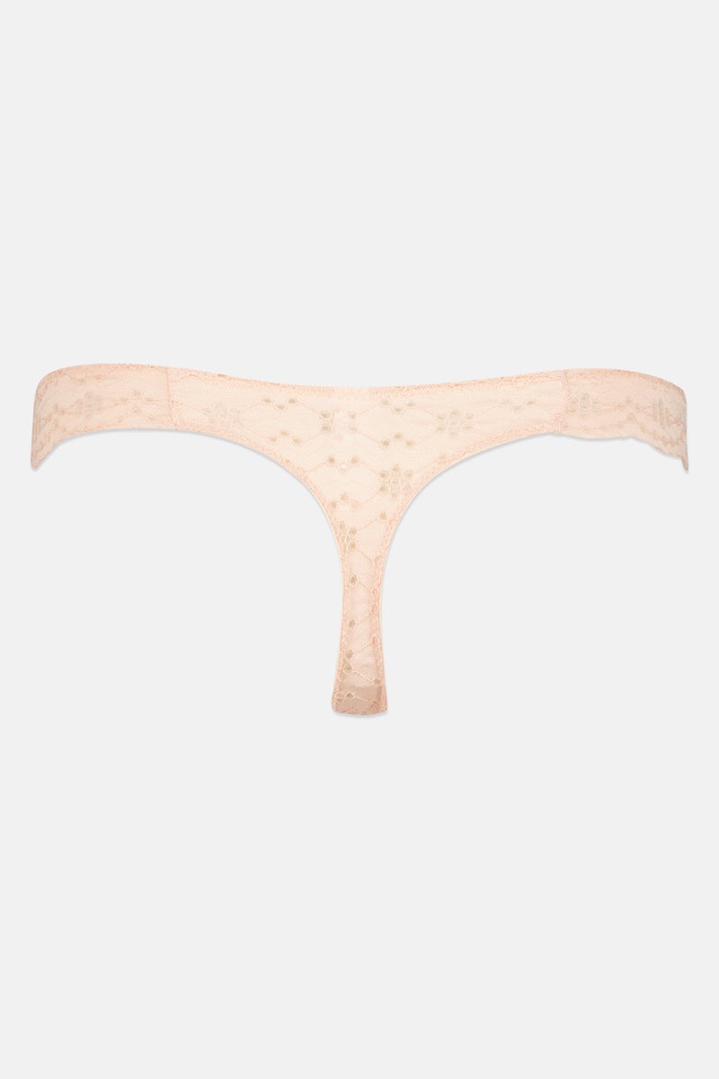 Kensie Women 5 Pieces Brand Logo Lace Pull On Thongs, Multicolor - Image 2