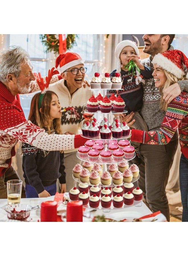 YestBuy Cupcake Stand, Acrylic Cupcake Tower Tree, 6 Tier Large Cupcake Holder for Pastry, Clear Cupcake Dispaly Stand with Base for Party, Wedding, Baby Shower - Image 4