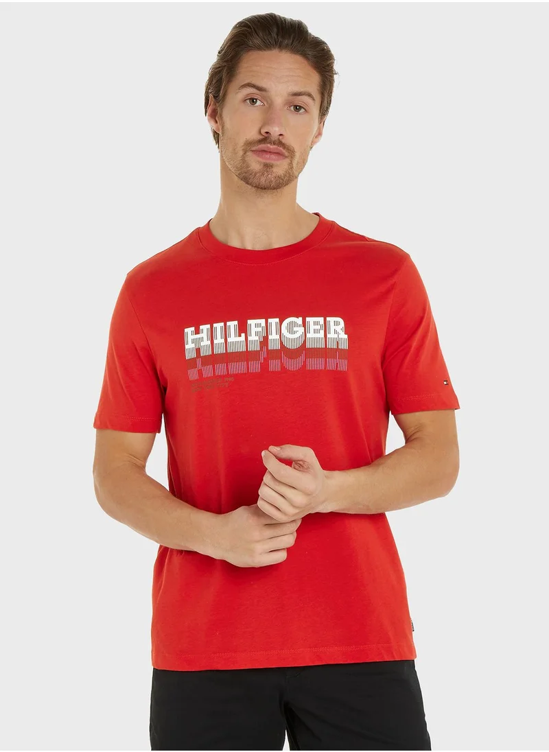 TOMMY HILFIGER Logo Crew Neck T-Shirt