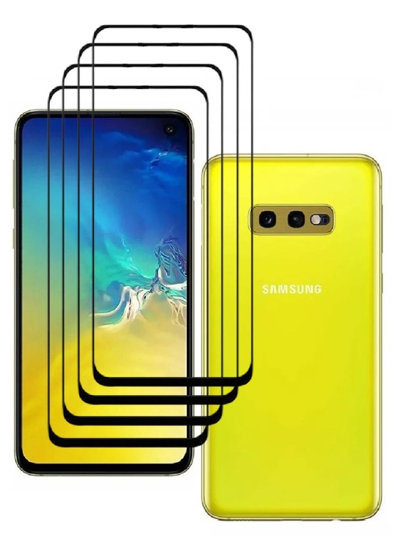 AINA 4 Pieces Tempered Glass Screen Protector 5D Designed For Samsung Galaxy S10e Full Glue Edge to Edge Full Screen Coverage And Bubble Free - Image 1