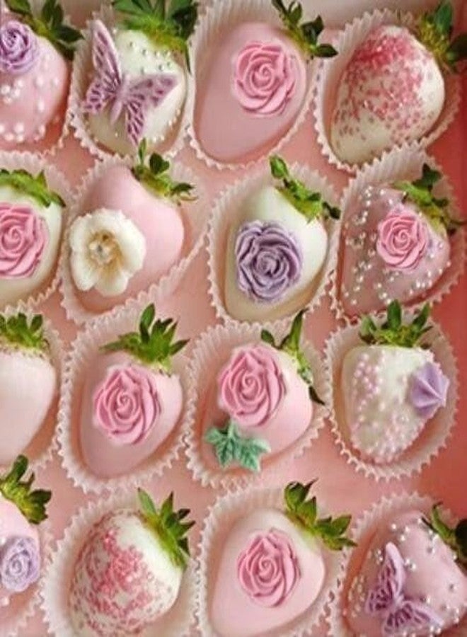RHLOVY 2PCS Rose Flowers Silicone Molds Roses Fondant Chocolate Mold for Wedding Cake Decorating Candy Sugarcraft Cake Pop Cupcake Polymer Clay - Image 4