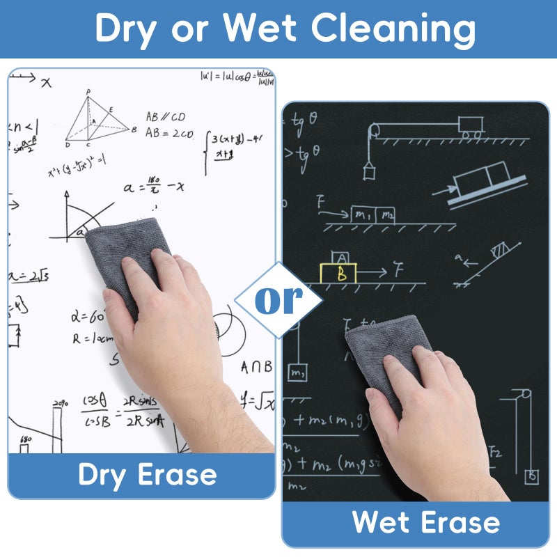 GoClimber 4 Pack Magnetic Microfiber Cleaning Cloth, Dry Erase Erasers Cleaner for Whiteboards, Blackboards, Chalkboards, Glassboards, Home, Office, School, Gray, 10'' x 9.25'' - Image 4