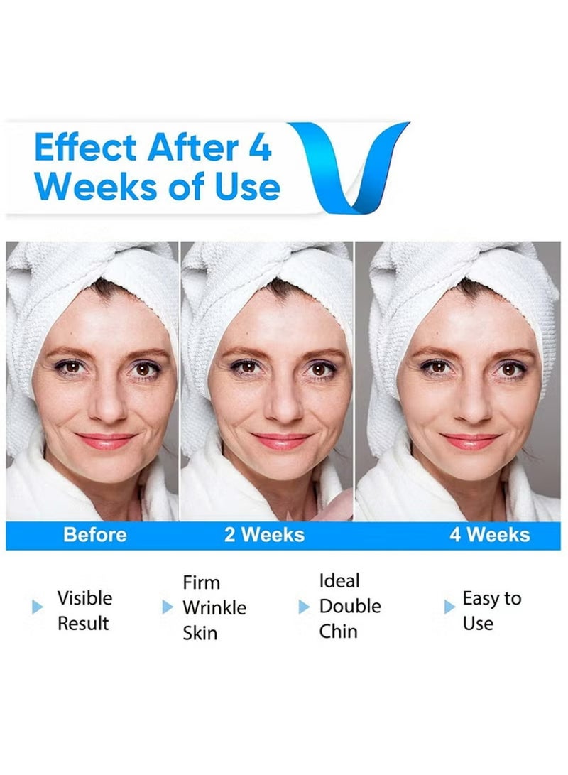 PULUZ Electric Intelligent V-Shape Face Massager, Double Chin Reducer , 6 Modes, 12 Intensity Levels, Face Lifting Device, Intelligent Lifting Firming Saggy Skin Tightening Facial Machine Women Skin Care, V-shaped Cheek Lift - Image 4