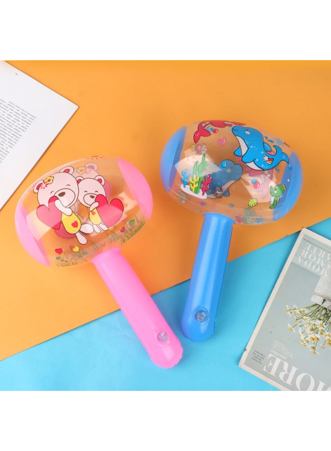 22cm Inflatable Small Hammer Pinch Will Ring With Bell Sweep Yard Push Gift Inflatable Toy Inflatable Hammer Wholesale-Color:small Size Cartoon Bell Inflatable Hammer (color Random)  - Image 4