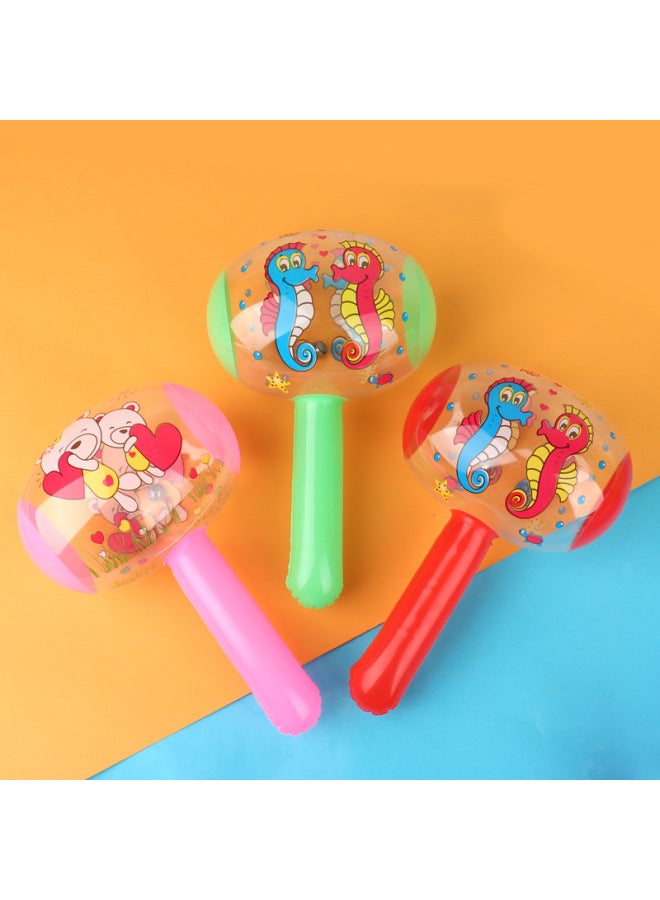 22cm Inflatable Small Hammer Pinch Will Ring With Bell Sweep Yard Push Gift Inflatable Toy Inflatable Hammer Wholesale-Color:small Size Cartoon Bell Inflatable Hammer (color Random)  - Image 5