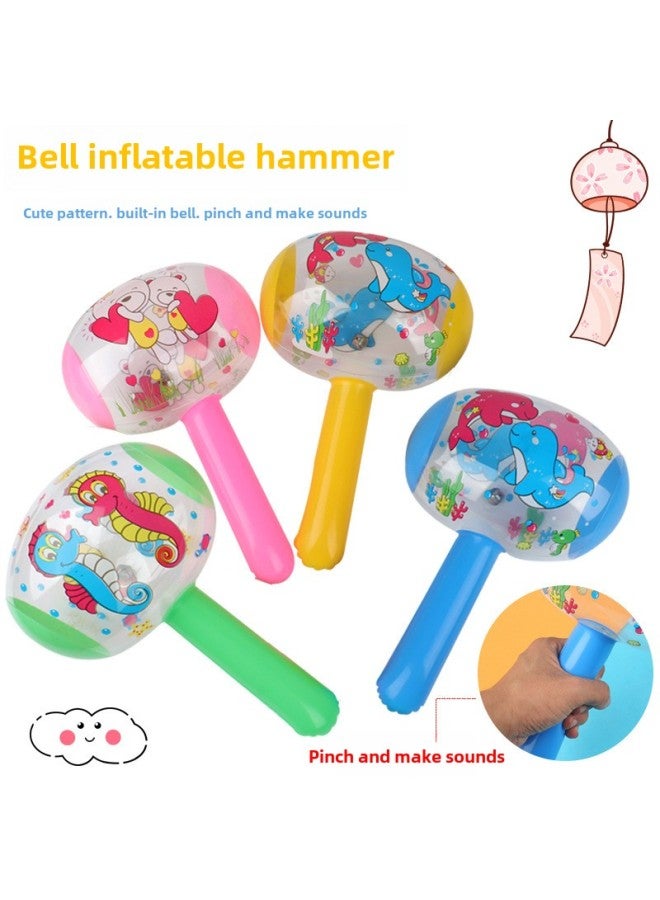 22cm Inflatable Small Hammer Pinch Will Ring With Bell Sweep Yard Push Gift Inflatable Toy Inflatable Hammer Wholesale-Color:small Size Cartoon Bell Inflatable Hammer (color Random)  - Image 2