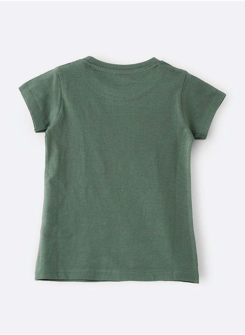 Jelliene - Basic round neck graphic t-shirt - Image 1