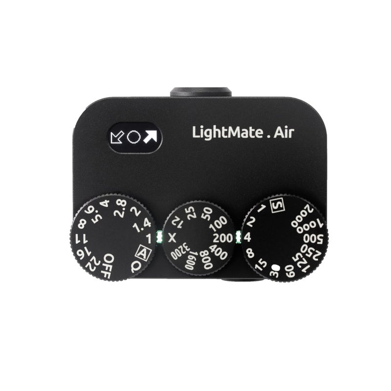 LightNova LightMate AirPro Light Meter Photography 35 WideAngle Reflective Digital Exposure Meter Rechargeable 20H Battery Life 3 Dials Retro Exposure Indicator for Leica Other Film Cameras Black Metal - Image 2