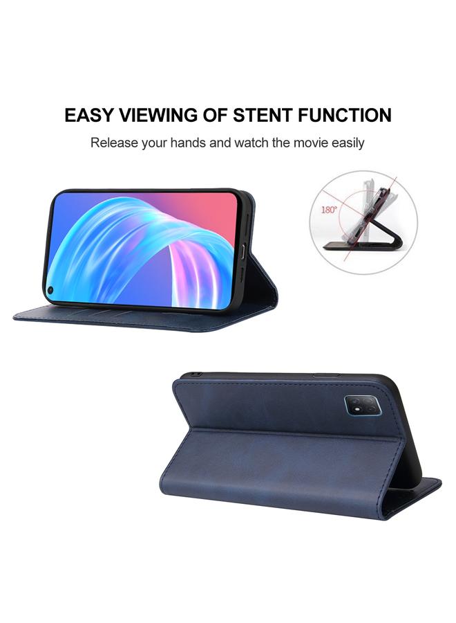 اس-توب جراب هاتف OPPO A72 5G بإغلاق مغناطيسي من الجلد - Image 4