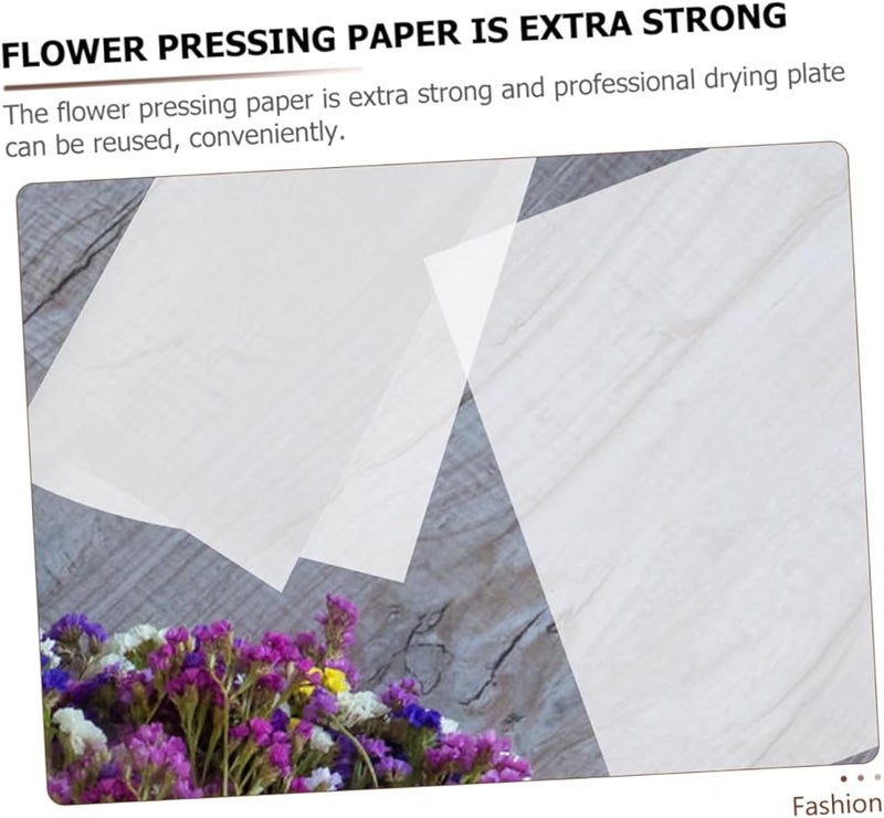 Sosoport 30pcs Embossed Blotter Paper for DIY Flower Pressing Dried Fruit Making - Image 3