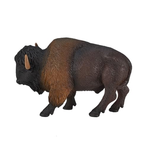 MOJO American Buffalo Bison Realistic International Wildlife Hand Painted Toy Figurine - Image 4