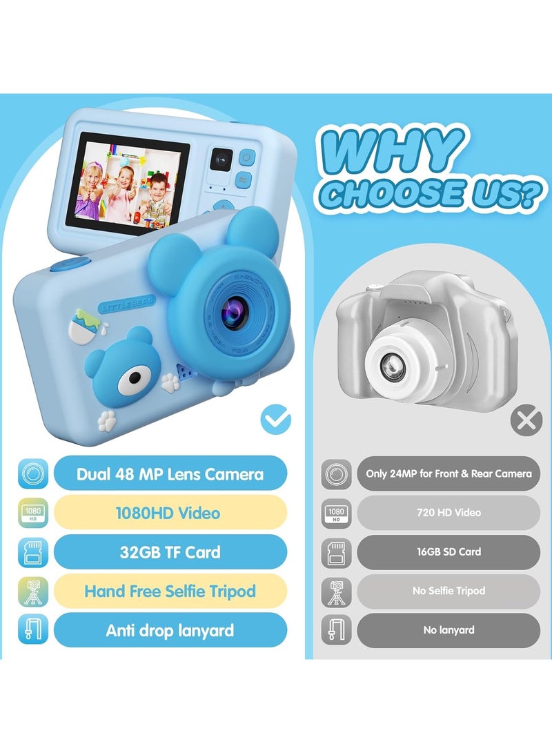 general Kids Camera, Toddler Camera with Dual HD Front and Rear Cameras, 1080P HD Video Recording and Special Effects - Image 2