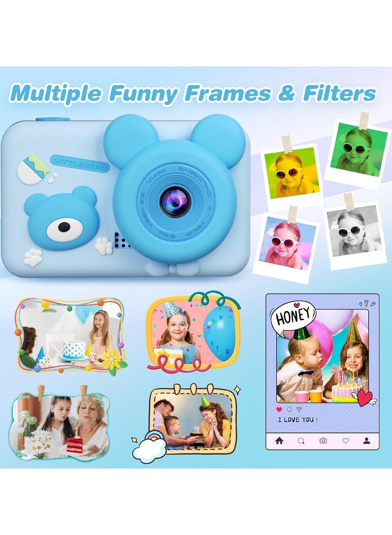 general Kids Camera, Toddler Camera with Dual HD Front and Rear Cameras, 1080P HD Video Recording and Special Effects - Image 4